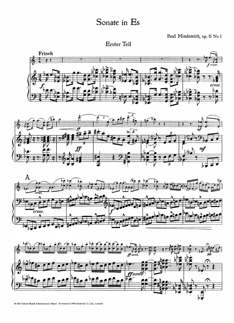 First page of Violin Sonata