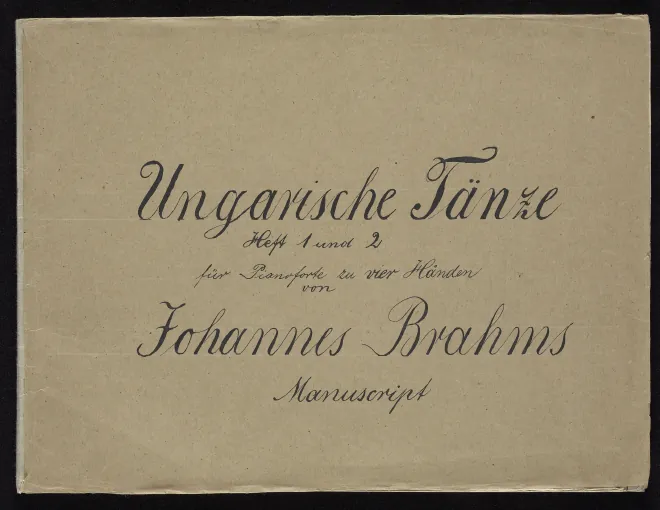 First page of Hungarian Dances