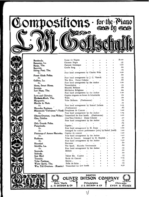 First page of The Maiden's Blush, Op.106