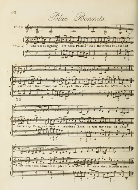 First page of Blue Bonnets