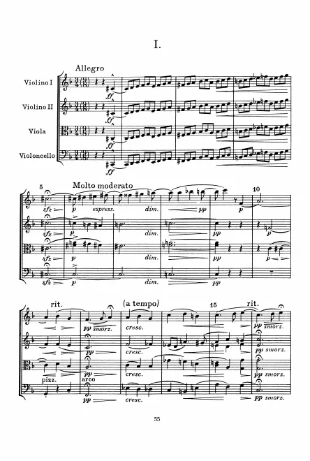 First page of String Quartet No.2