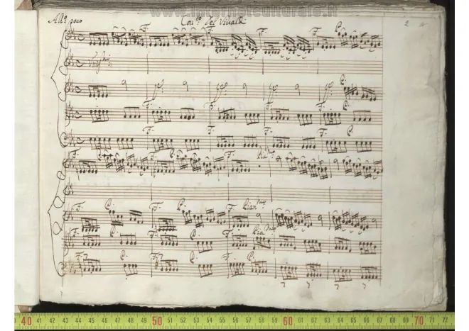First page of Violin Concerto in E-flat major