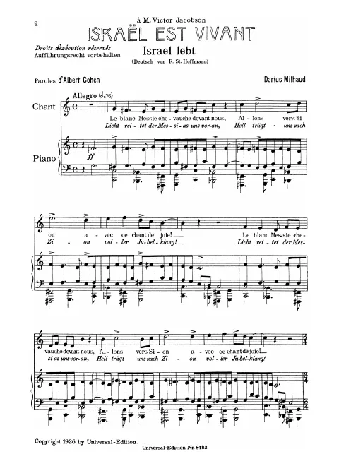 First page of 2 Hymnes