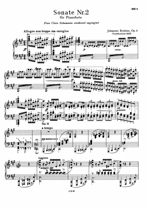 First page of Piano Sonata No.2