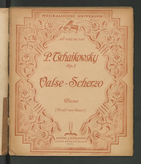 First page of Valse-scherzo