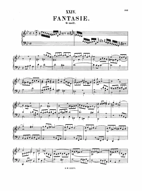 First page of Fantasia