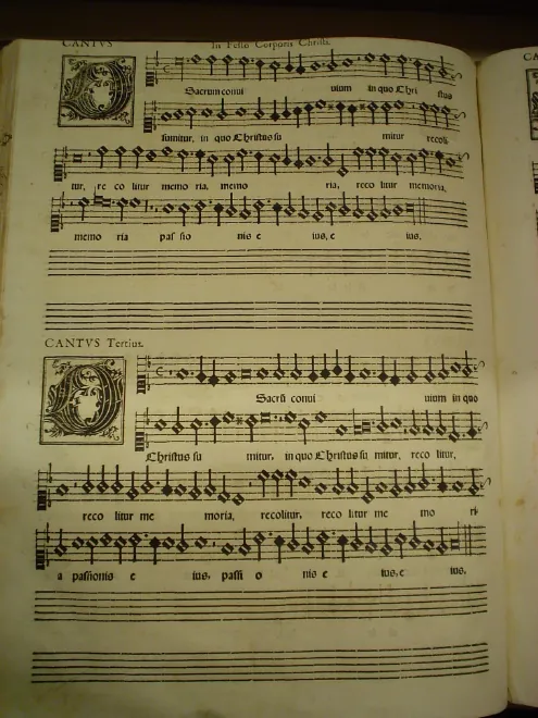 First page of O sacrum convivium