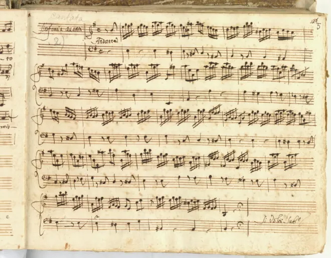 First page of Appena chiudo gl’occhi ; Il sogno