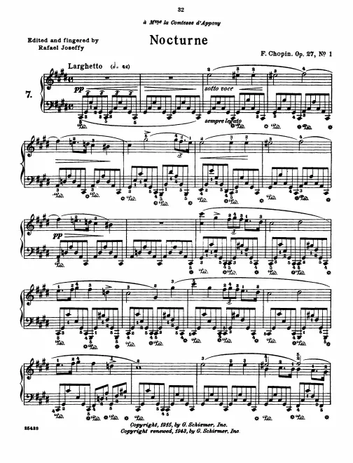 First page of Nocturnes