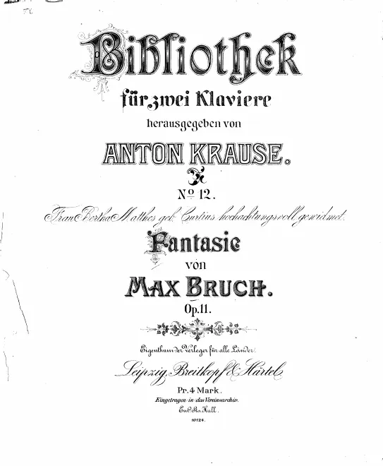 First page of Fantaisie for 2 Pianos