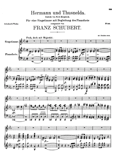 First page of Hermann und Thusnelda
