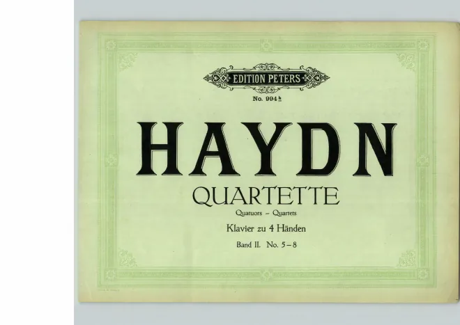 First page of String Quartet in D major 'The Lark'