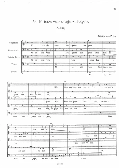 First page of Mi lares vous tousjours languir