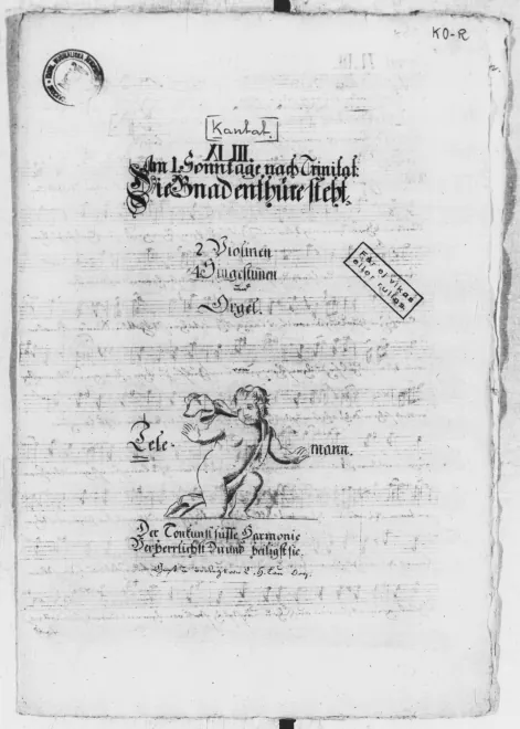 First page of Die Gnadenthüre steht dir offen
