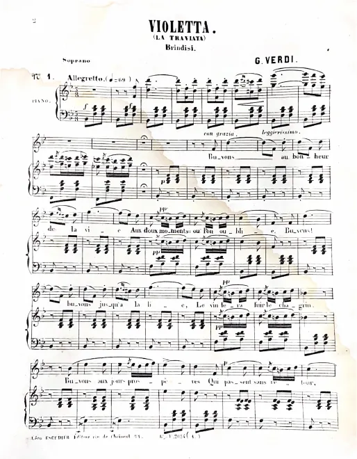 First page of La traviata