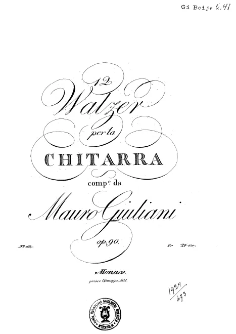 First page of 12 Waltzes