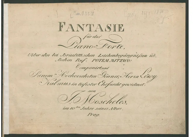 First page of Fantasia on 'Potem Mitzwo!'