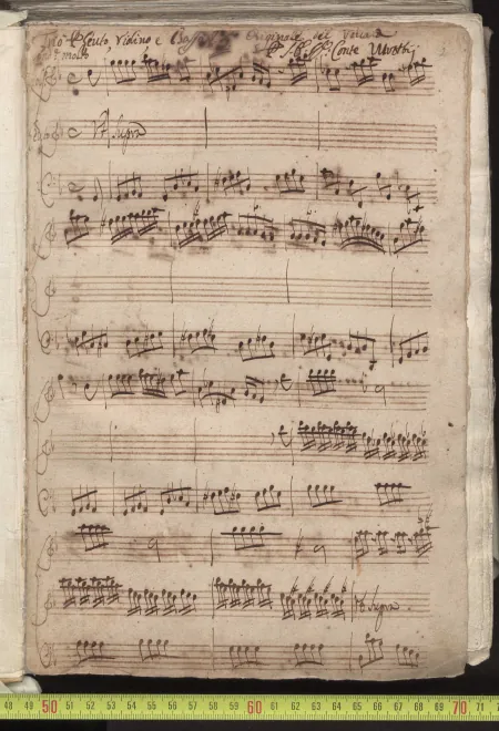 First page of Trio Sonata in G minor