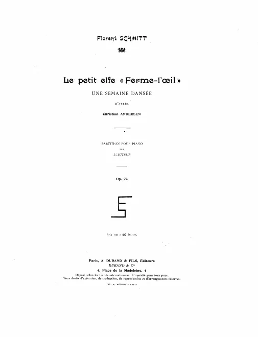 First page of La petit elfe Ferme-l'oeil