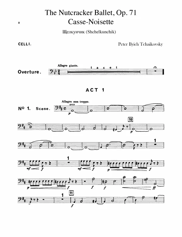First page of The Nutcracker
