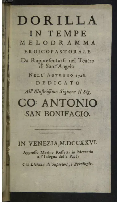 First page of Dorilla in Tempe