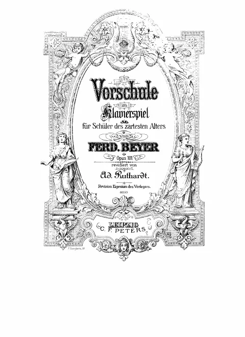 First page of Vorschule im Klavierspiel für Schüler des zartesten Alters