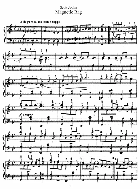 First page of Magnetic Rag