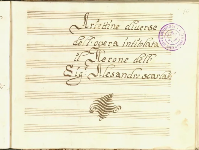 First page of Nerone fatto Cesare