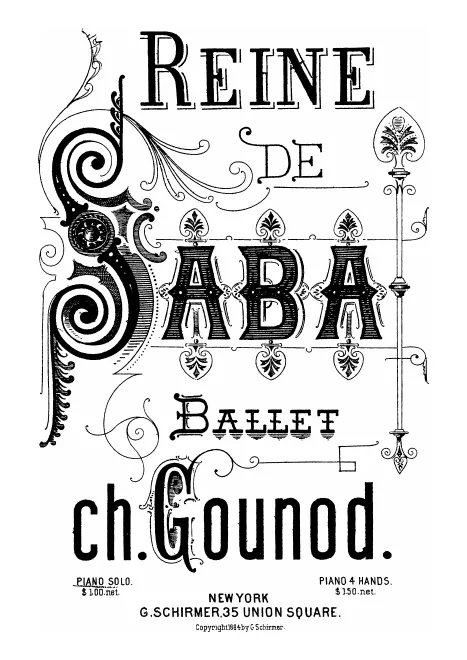 First page of La reine de Saba