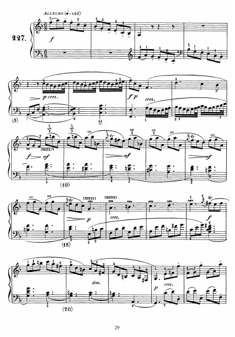 First page of Keyboard Sonata in F major