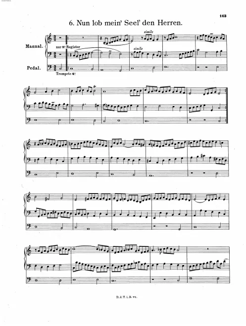 First page of Nun lob, mein Seel', den Herren