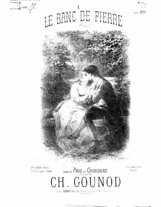 First page of Le banc de pierre