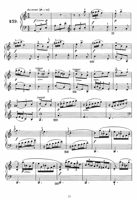 First page of Keyboard Sonata in A minor