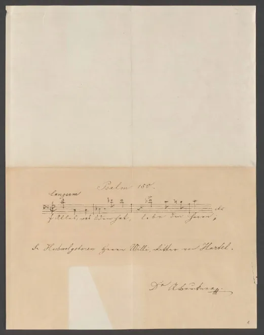 First page of Psalm 150