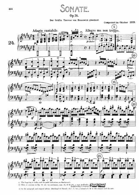 First page of Piano Sonata No.24