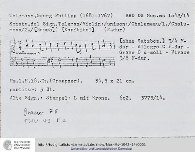 First page of Sonata