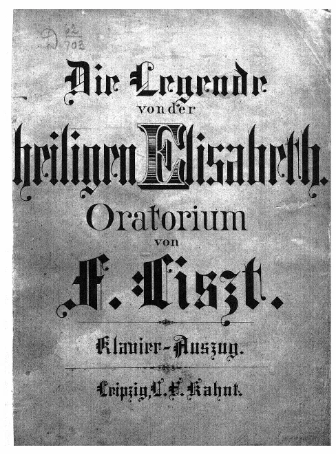 First page of Die Legende von der Heiligen Elisabeth