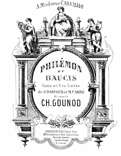 First page of Philémon et Baucis