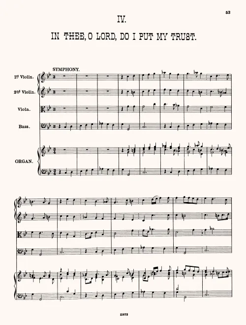 First page of In Thee, O Lord, Do I Put My Trust