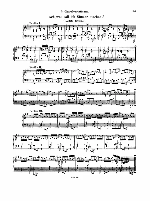 First page of Ach, was soll ich Sünder machen