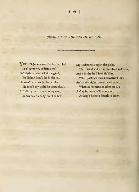 First page of Young Jockey was the blythest Lad, Hob.XXXIa:64