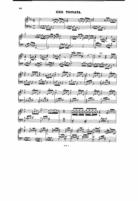 First page of Toccata in G major