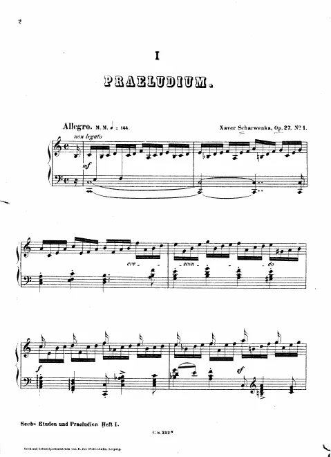 First page of 6 Etudes and Preludes