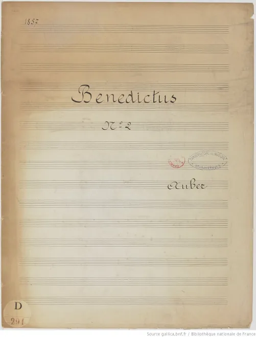 First page of Benedictus No.2