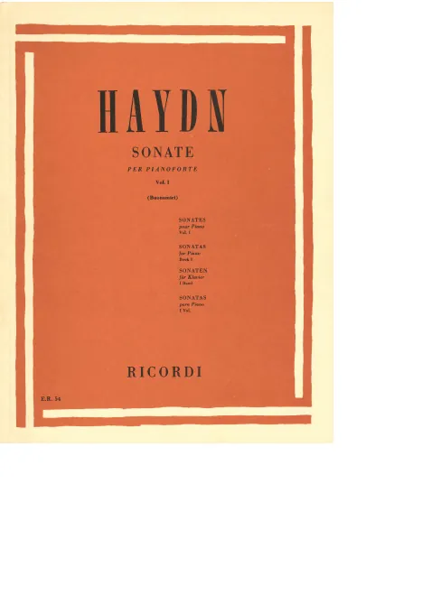 First page of Sonate