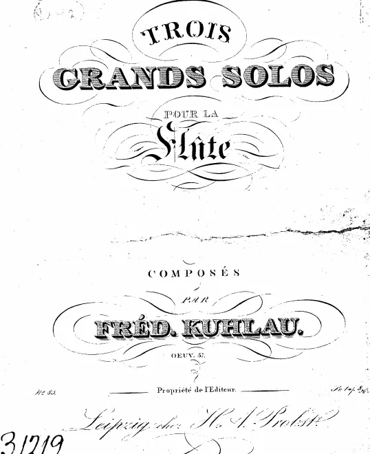 First page of 3 Grand Solos for Flute