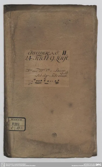 First page of Concerto for Violin A minor