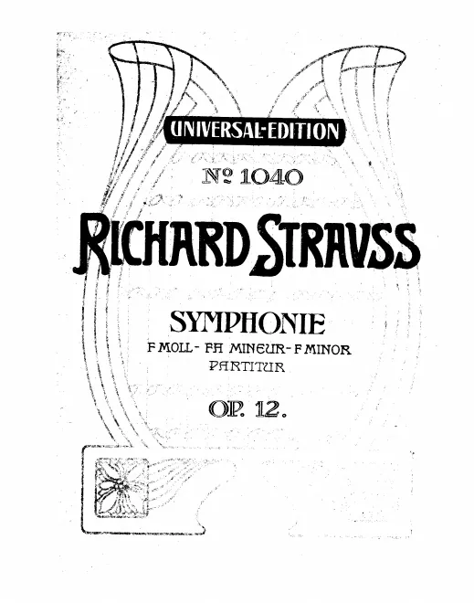 First page of Symphony in F minor