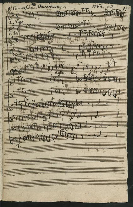First page of Ouverture-Suite in D major
