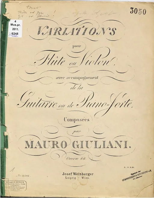 First page of Variations